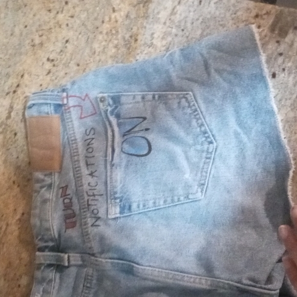 Zara graphic denim shorts - Picture 6 of 11